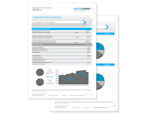 Easy tax reporting